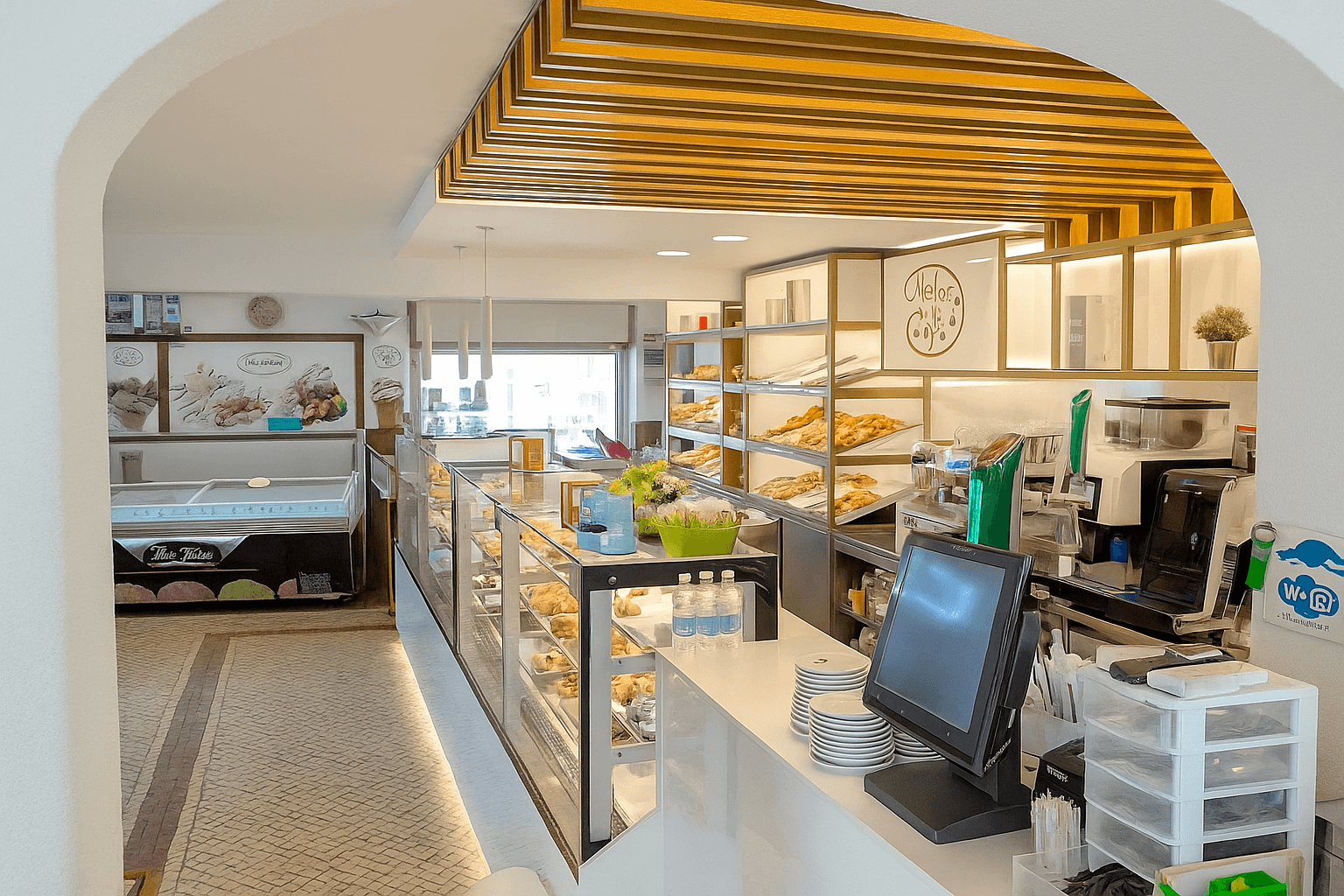 Interior do Atelier do Café